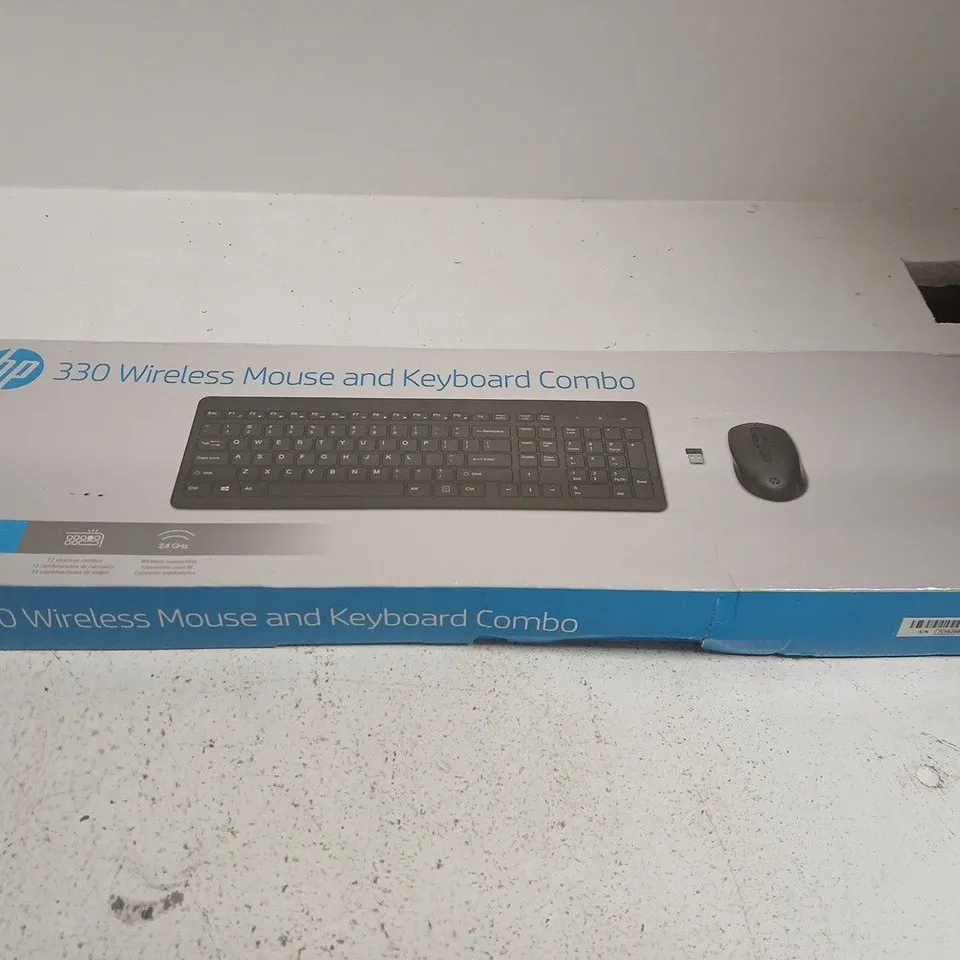 HP 330 WIRELESS KEYBOARD AND MOUSE COMBO – BOXED