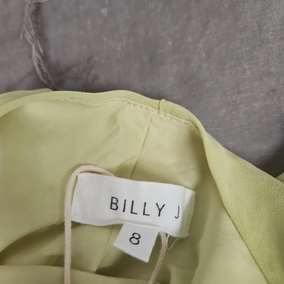 BILLY J WOMEN'S DRESS - LIME YELLOW, UK SIZE 8