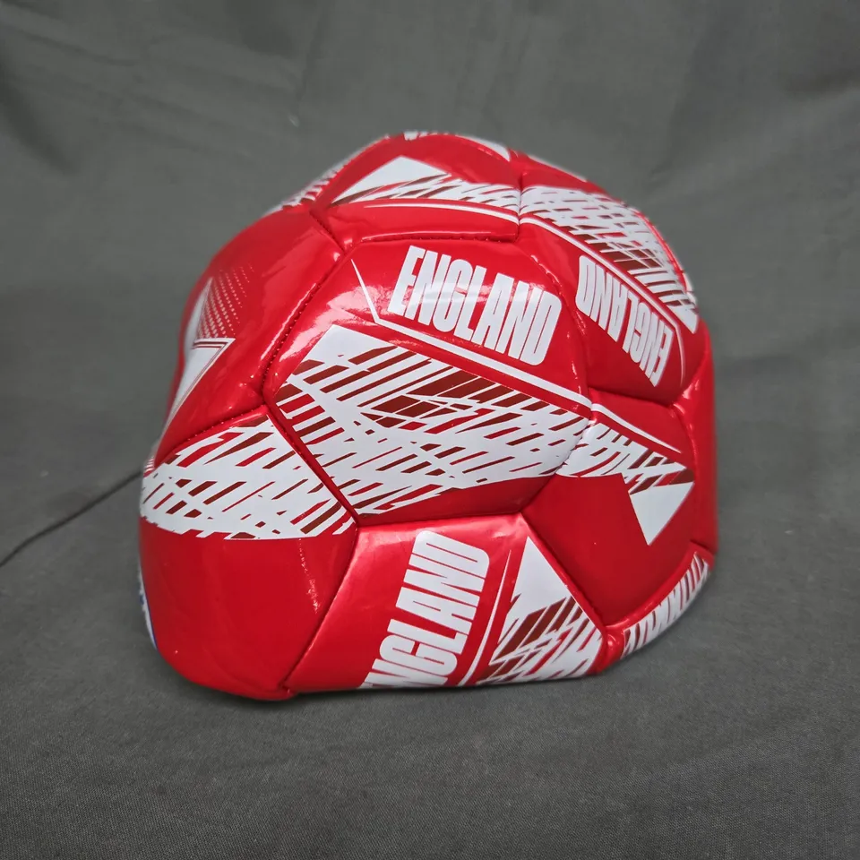 ENGLAND SIZE 5 FOOTBALL IN RED 