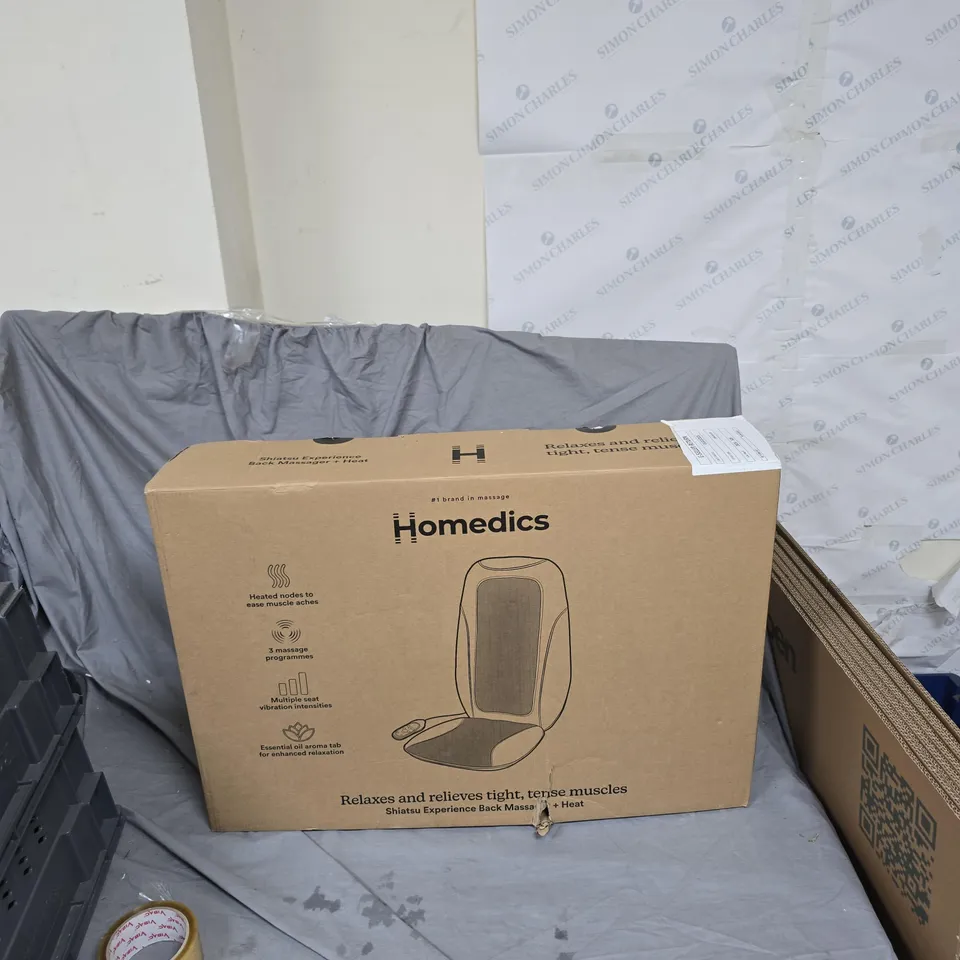 HOMEDICS SHIATSU BACK MASSAGER WITH HEAT – BOXED