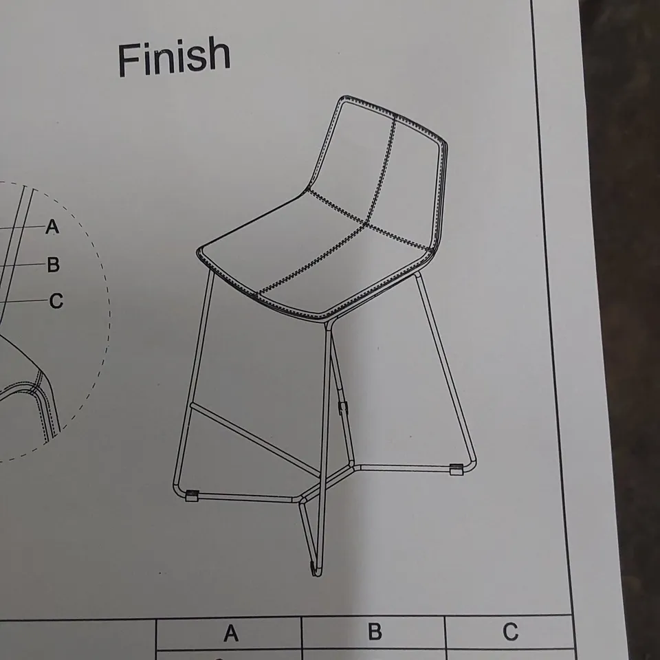 BOXED BARKER AND STONEHOUSE BAR CHAIR - TAN