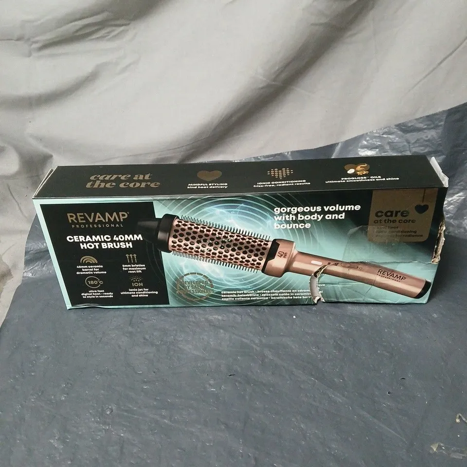 REVAMP ROSE GOLD CERAMIC 40MM HOT BRUSH BOXED