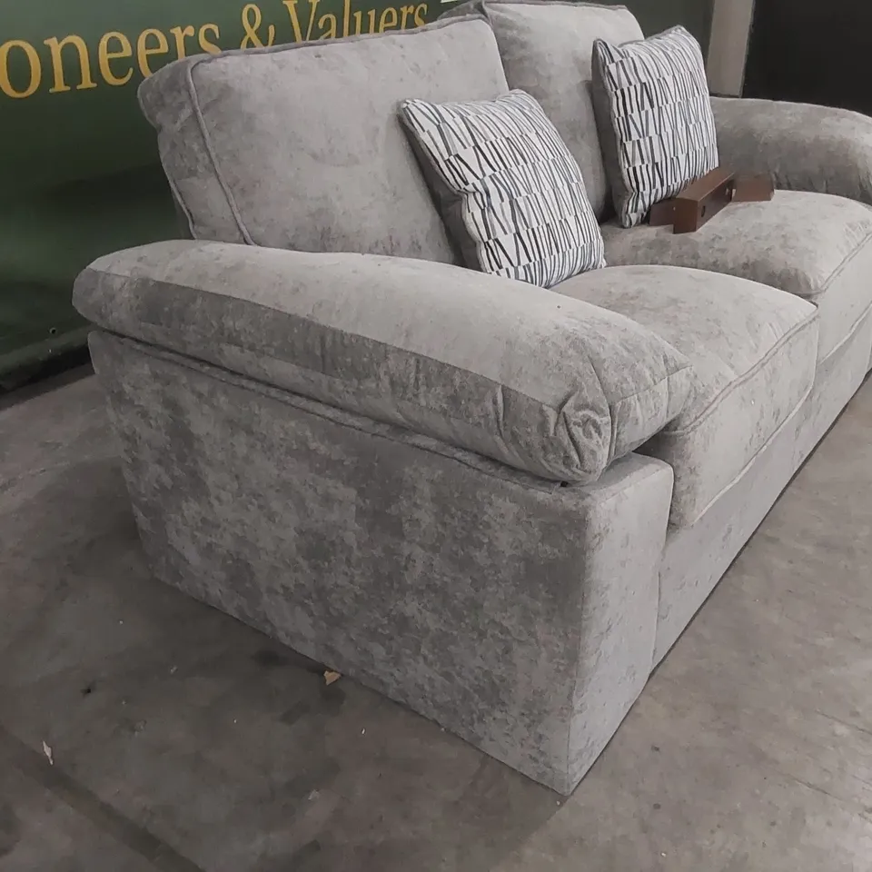 QUALITY DESIGNER WATERFORD 2 SEATER FABRIC UPHOLSTERED SOFA