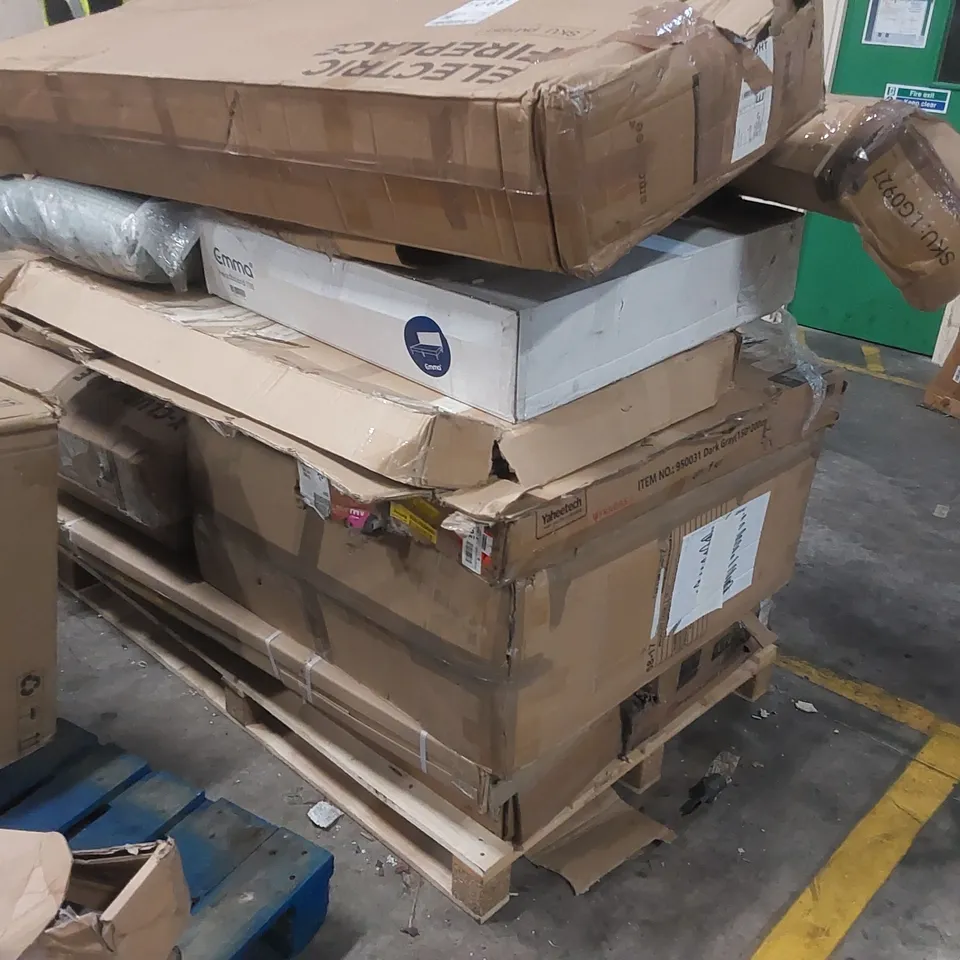 PALLET CONTAINING A LARGE QUANTITY OF ASSORTED FURNITURE PARTS ECT
