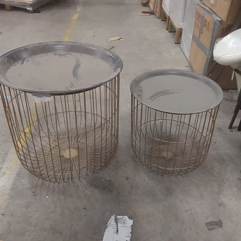 GALLERY INTERIORS WOBURN NEST OF 2 SIDE TABLES