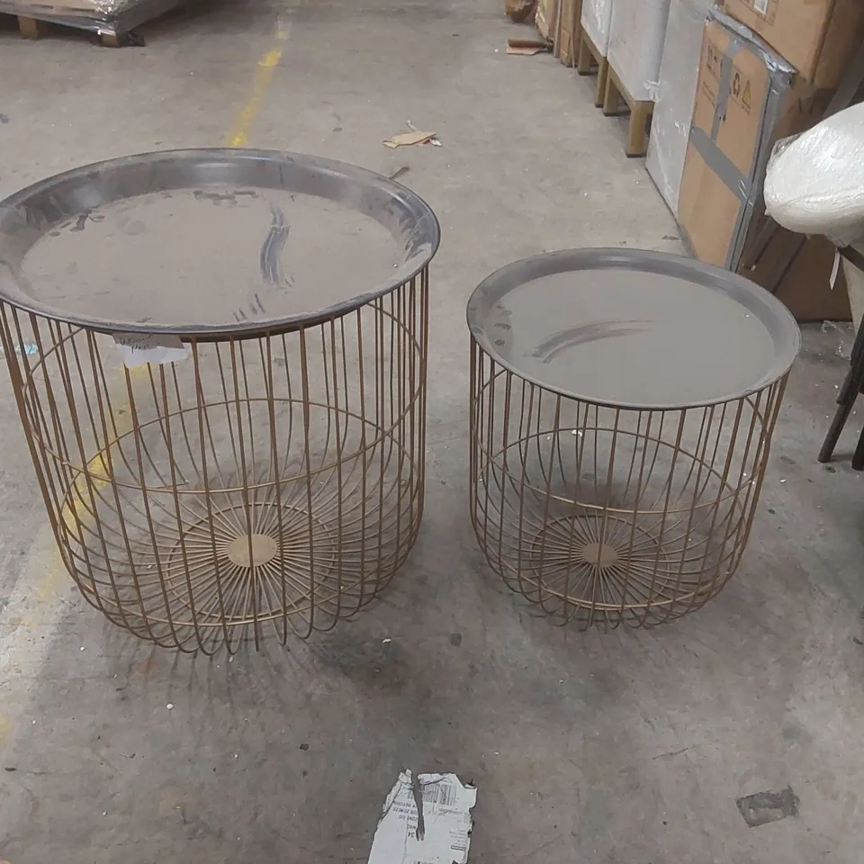 GALLERY INTERIORS WOBURN NEST OF 2 SIDE TABLES