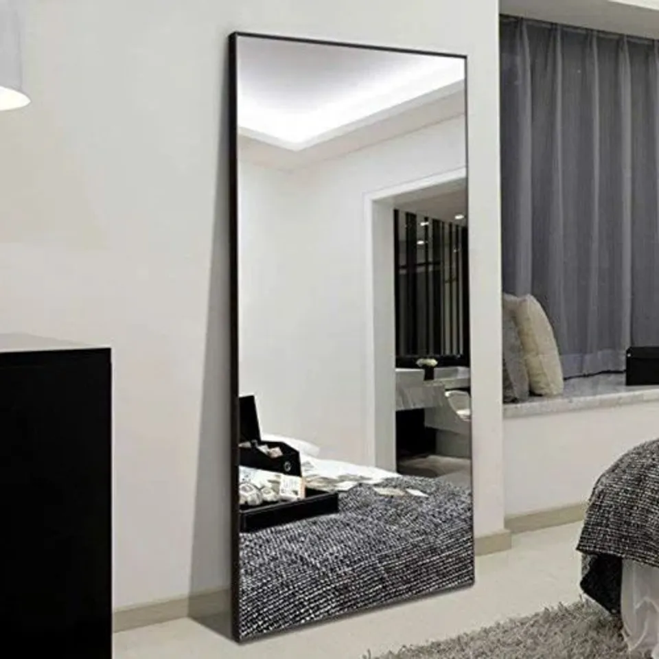 BAGGED GIMONDO RECTANGLE METAL FLOOR MIRROR 