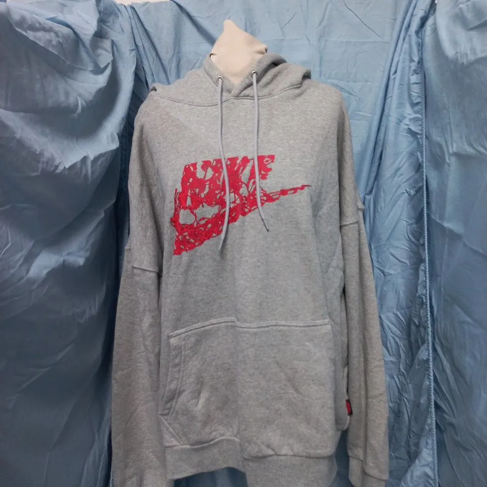NIKE STRANGER THINGS HOODIE – GREY, UK L (LG) SIZE