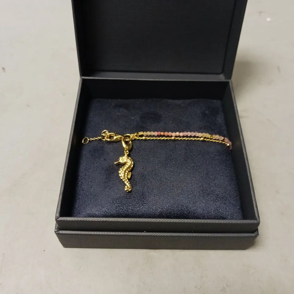 BOXED ASTLEY CLARKE SEA HORSE GOLD BRACELET