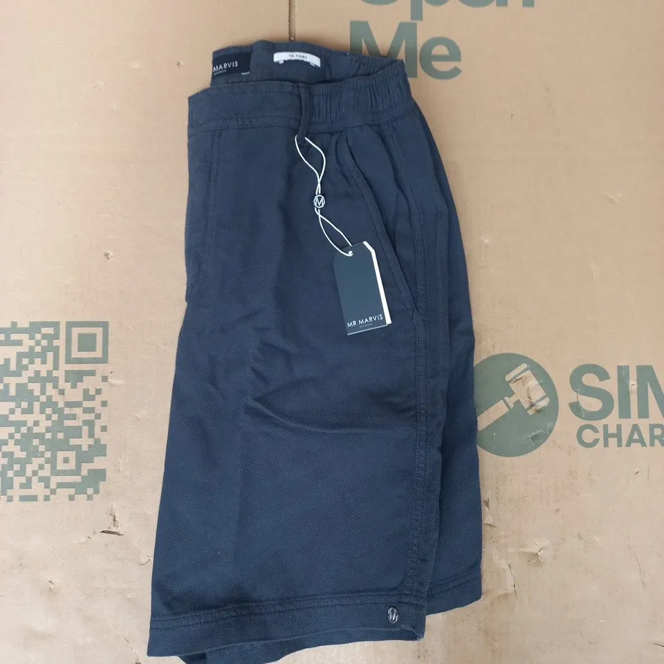MR MARVIS THE PIQUES SHORTS IN COSMICS NAVY SIZE 32 MEDIUM