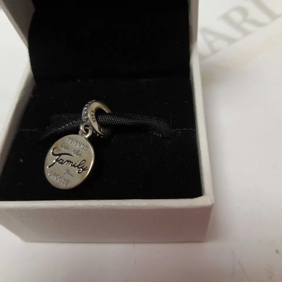 PANDORA "FRIENDS ARE THE FAMILY YOU CHOOSE" CHARM