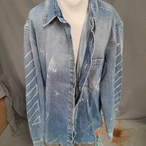 OFF WHITE JACKET IN VINTAGE BLUE SIZE XXL