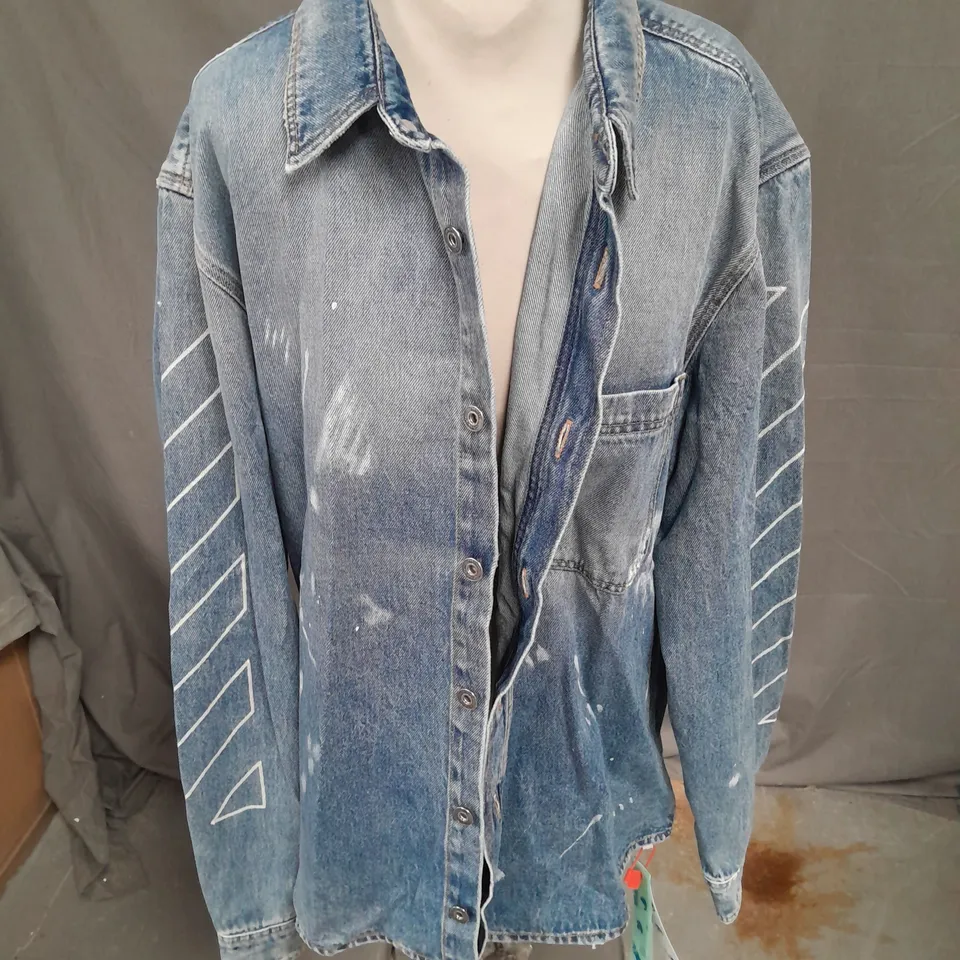 OFF WHITE JACKET IN VINTAGE BLUE SIZE XXL