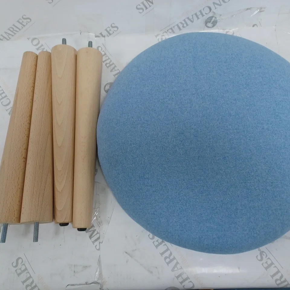 MONKEY MACHINE SHETLAND DRESSING TABLE STOOL BLUE