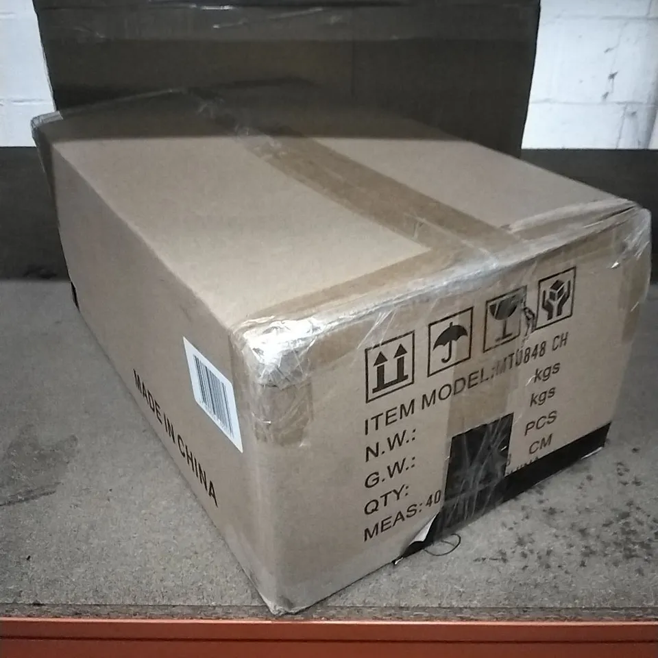 BOXED 6 LIGHT 56CM CHROME NOVELTY TABLE LAMP 