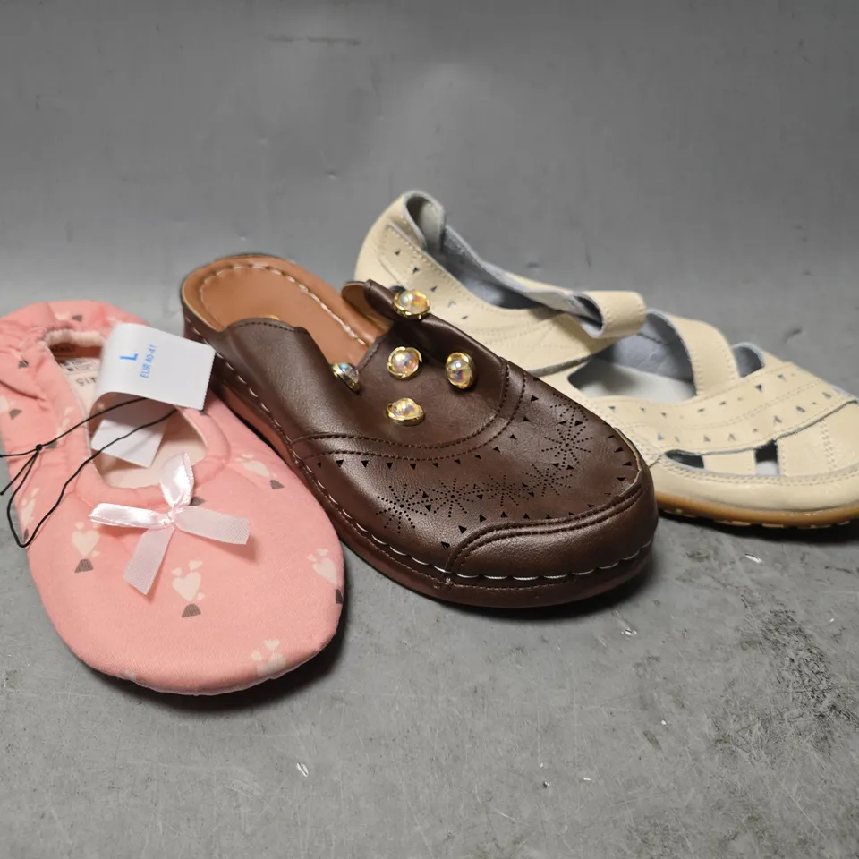 BOX OF APPROXIMATELY 10 PAIRS OF ASSORTED SHOES IN VARIOUS COLOUR, STYLES AND SIZES