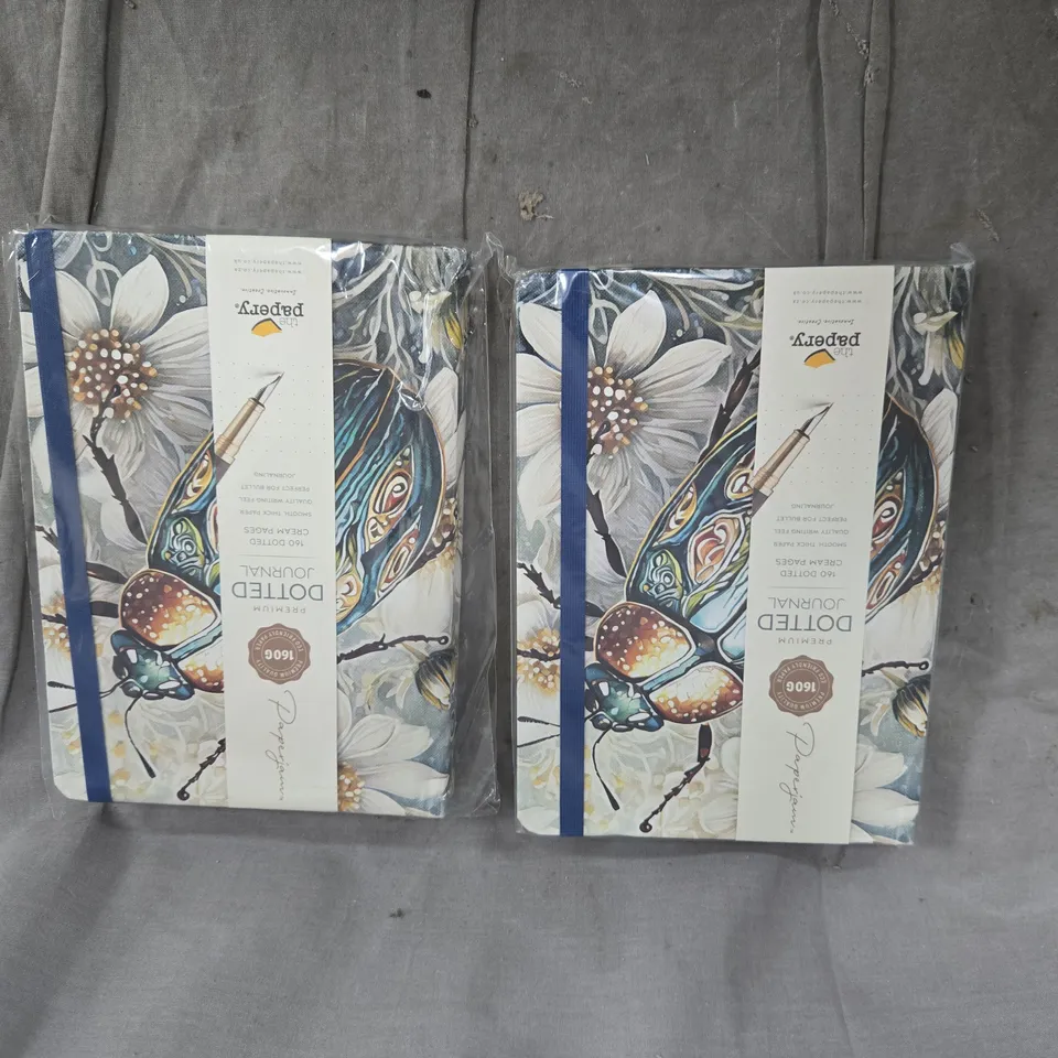 BUTTERFLY PATTERN NOTEBOOK SET – 2 NOTEBOOKS (NEW IN PLASTIC)