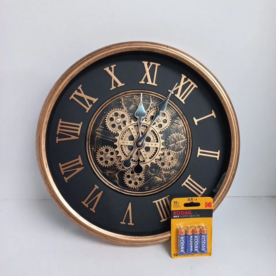 BLISS & BEYOND GEAR THEMED WALL CLOCK