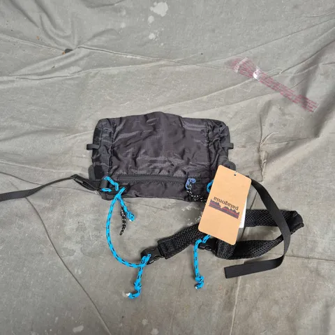 PATAGONIA - BLACK WAIST BAG/HIP PACK WITH LOGO PATCHES 