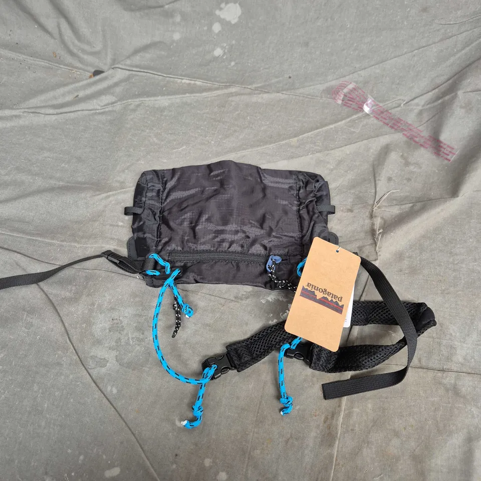 PATAGONIA - BLACK WAIST BAG/HIP PACK WITH LOGO PATCHES 