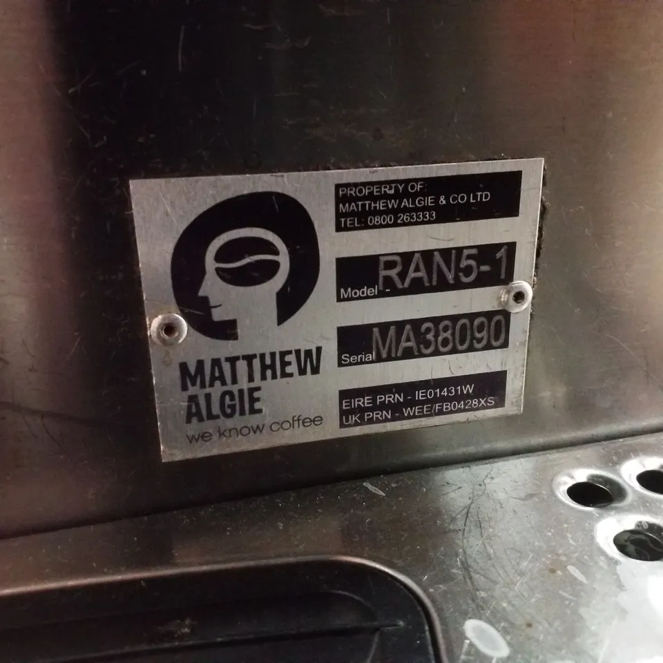 RANCILIO RAN5-1 COMMERCIAL BARRISTA COFFEE MACHINE