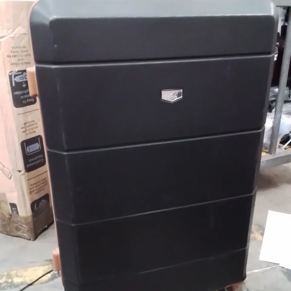 LUGG TRAVEL SUITCASE BLACK&BROWN