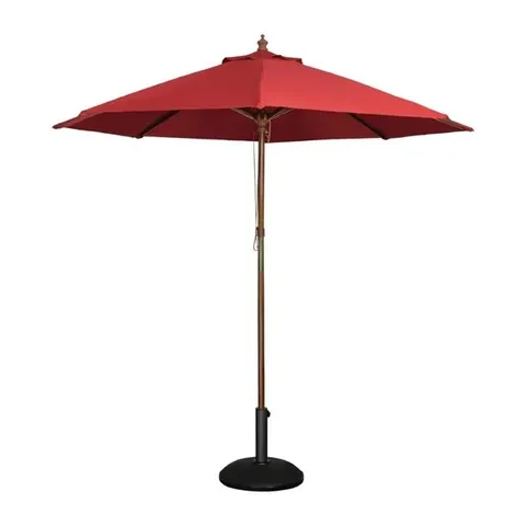 BRAND NEW BOLERO ROUND PARASOL 2.5M DIAMETER RED COLOUR: RED