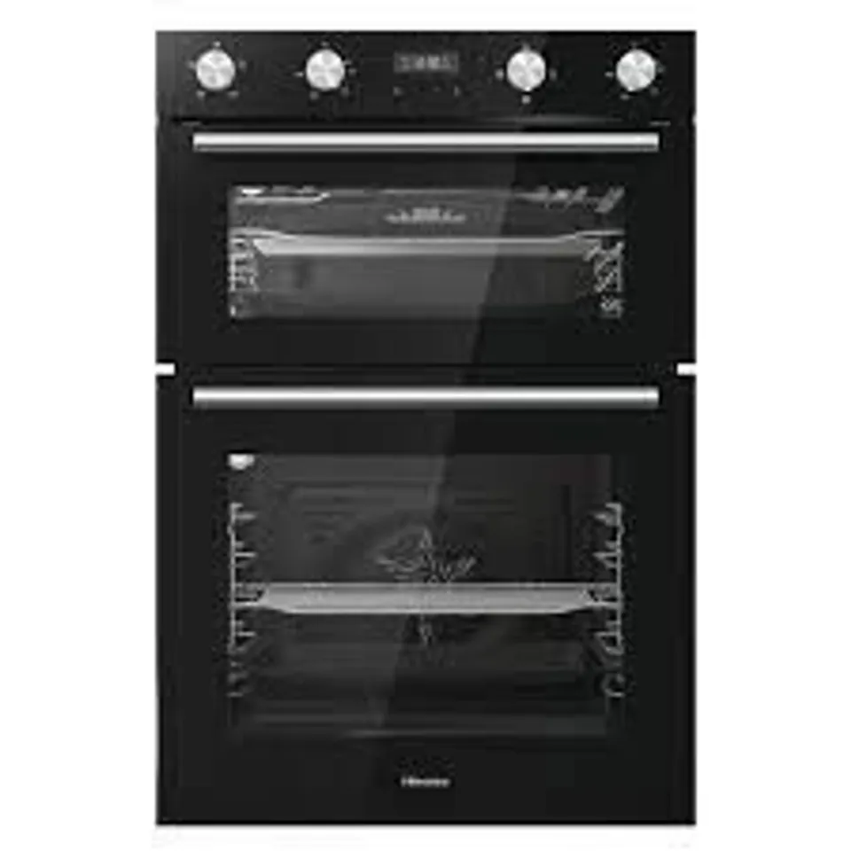 BOXED HISENSE INTEGRATED DOUBLE ELECTRIC OVEN - BID95211BGUK