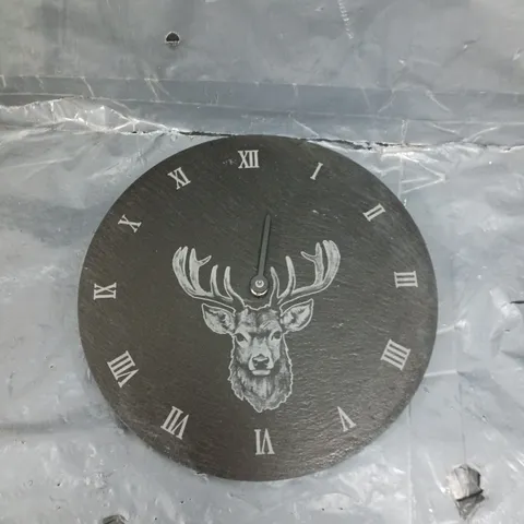 STAG SLATE CLOCK 