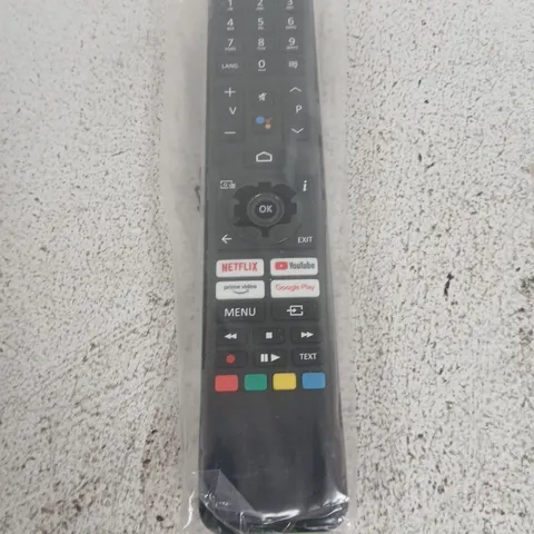 SMART TV REMOTE CONTROL – BLACK, SEALED IN PLASTIC (NETFLIX, YOUTUBE, PRIME VIDEO, GOOGLE PLAY)