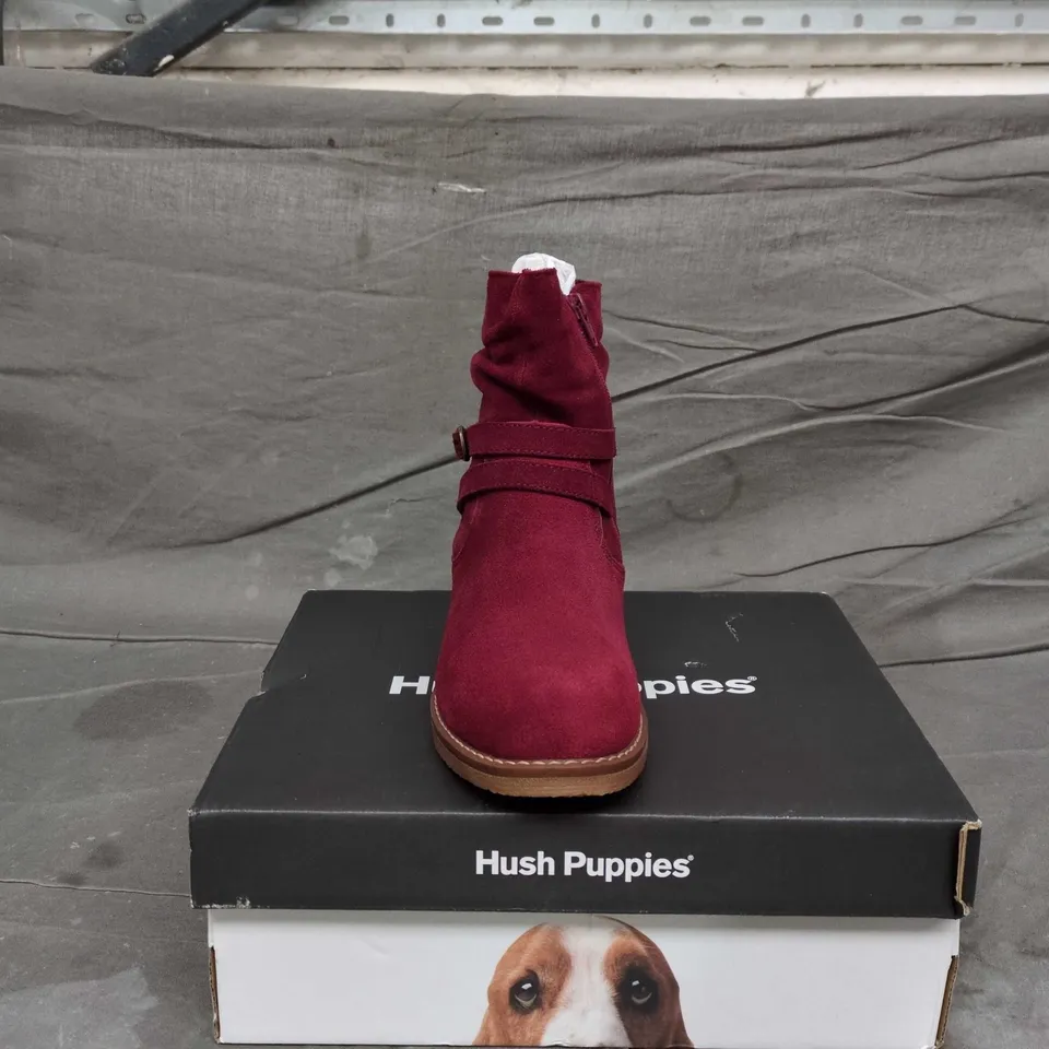HUSH PUPPIES MANDY BOOT – RED, WOMEN'S UK 6 (US 8, EU 39)