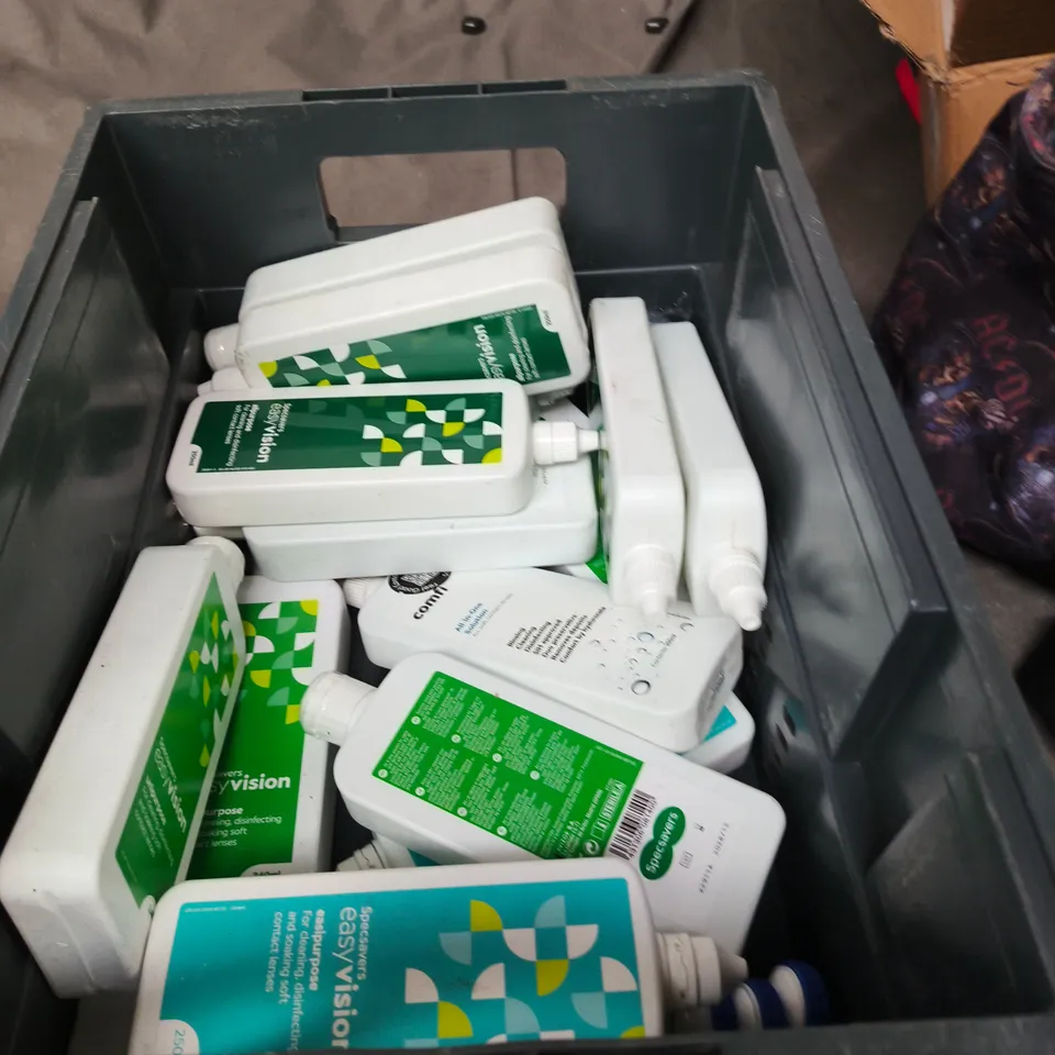 APPROXIMATELY 15 ASSORTED CONTACT LENS SOLUTION PRODUCTS - COLLECTION ONLY 