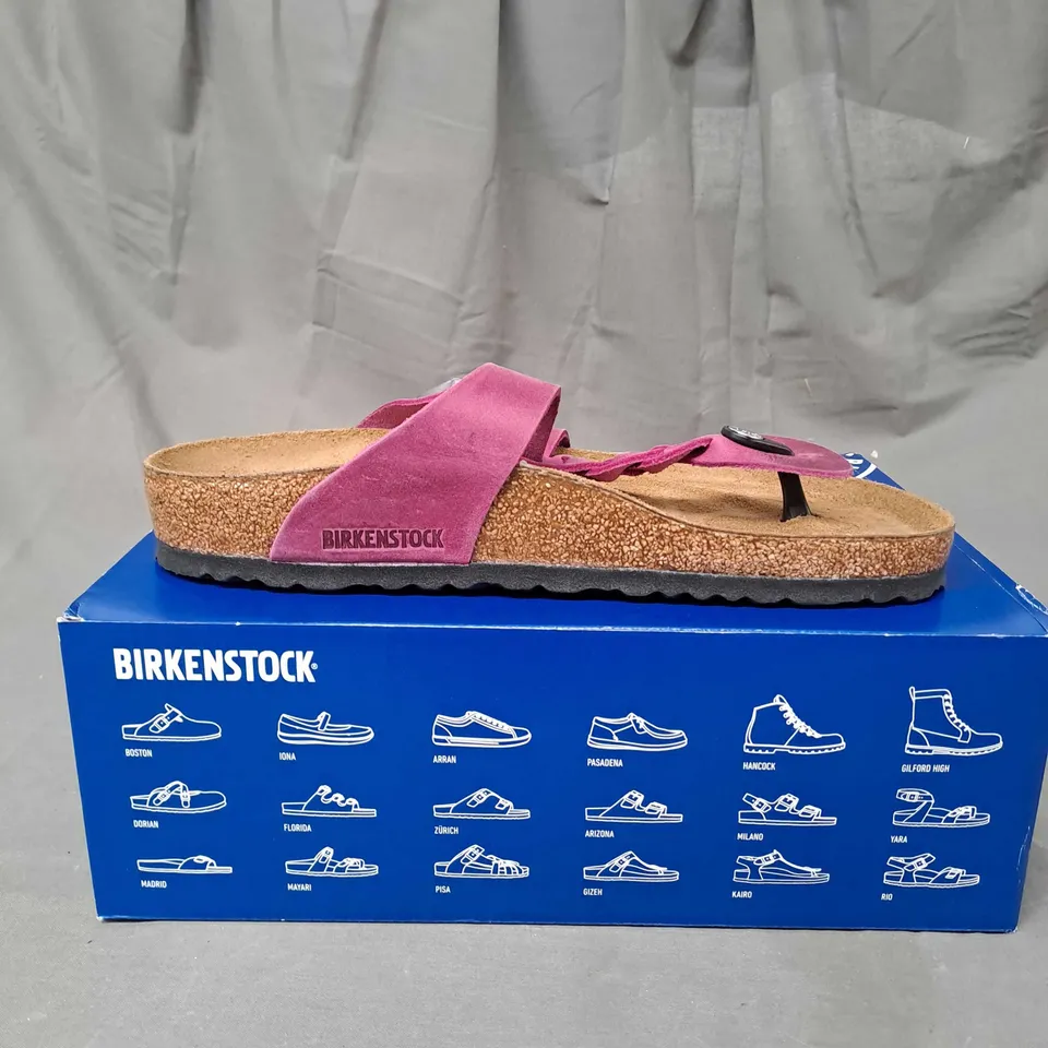 BOXED BIRKENSTOCK GIZEH LEOI BRAIDED SANDALS SIZE 7.5
