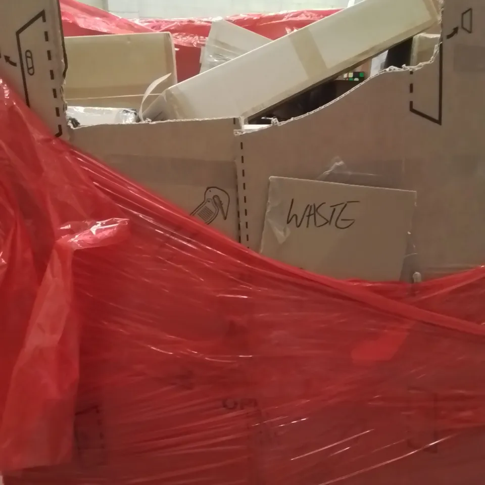 PALLET OF ASSORTED HOUSEHOLD GOODS AND PRODUCTS TO INCLUDE;FULL LENGTH MIRROR,THERMAL ELECTRIC WARMER AND COOLER