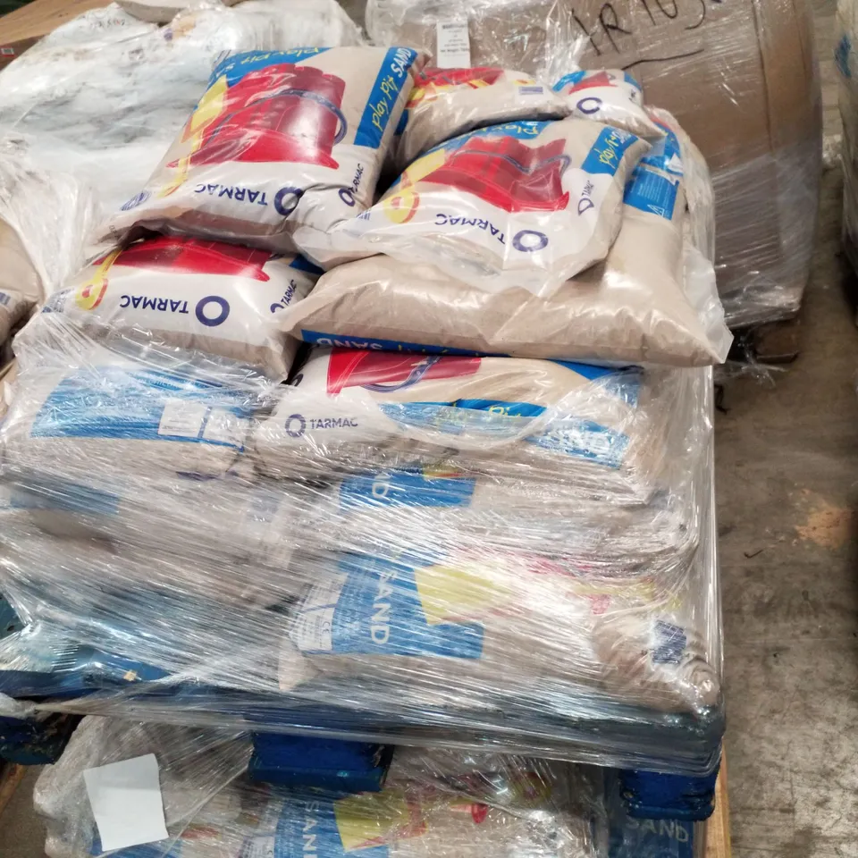 2 PALLETS EACH CONTAINING APPROXIMATELY 35 BAGS OF PLAY SAND