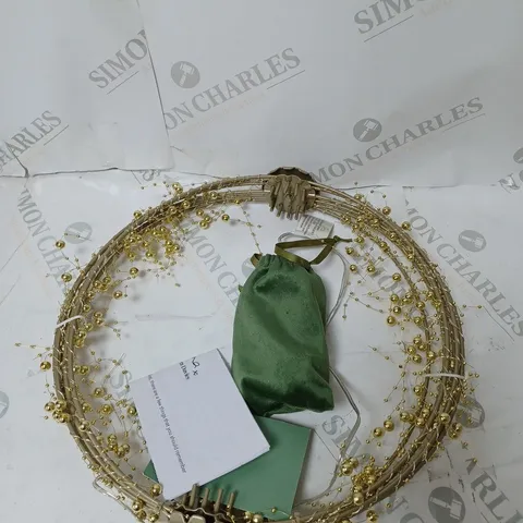 BOXED SARA DAVIES PRE-LIT BEADED DECORATION
