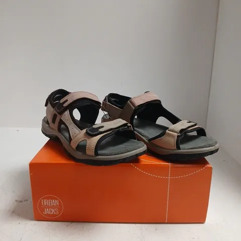 URBAN JACKS MANDY SANDALS β PINK/BLACK, UK 7 (EU 40) WOMEN'S FOOTWEAR