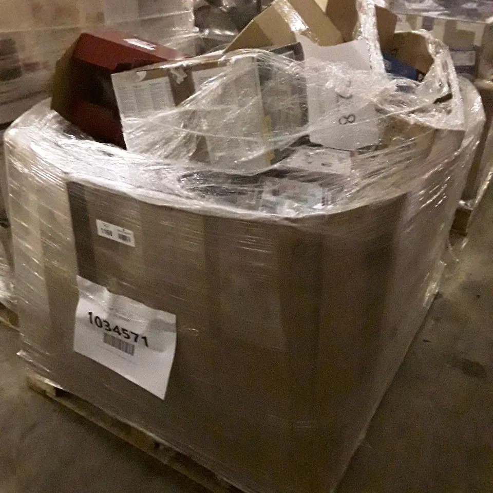 PALLET OF APPROXIMATELY 101 UNPROCESSED RAW RETURN HOUSEHOLD AND ELECTRICAL GOODS TO INCLUDE;