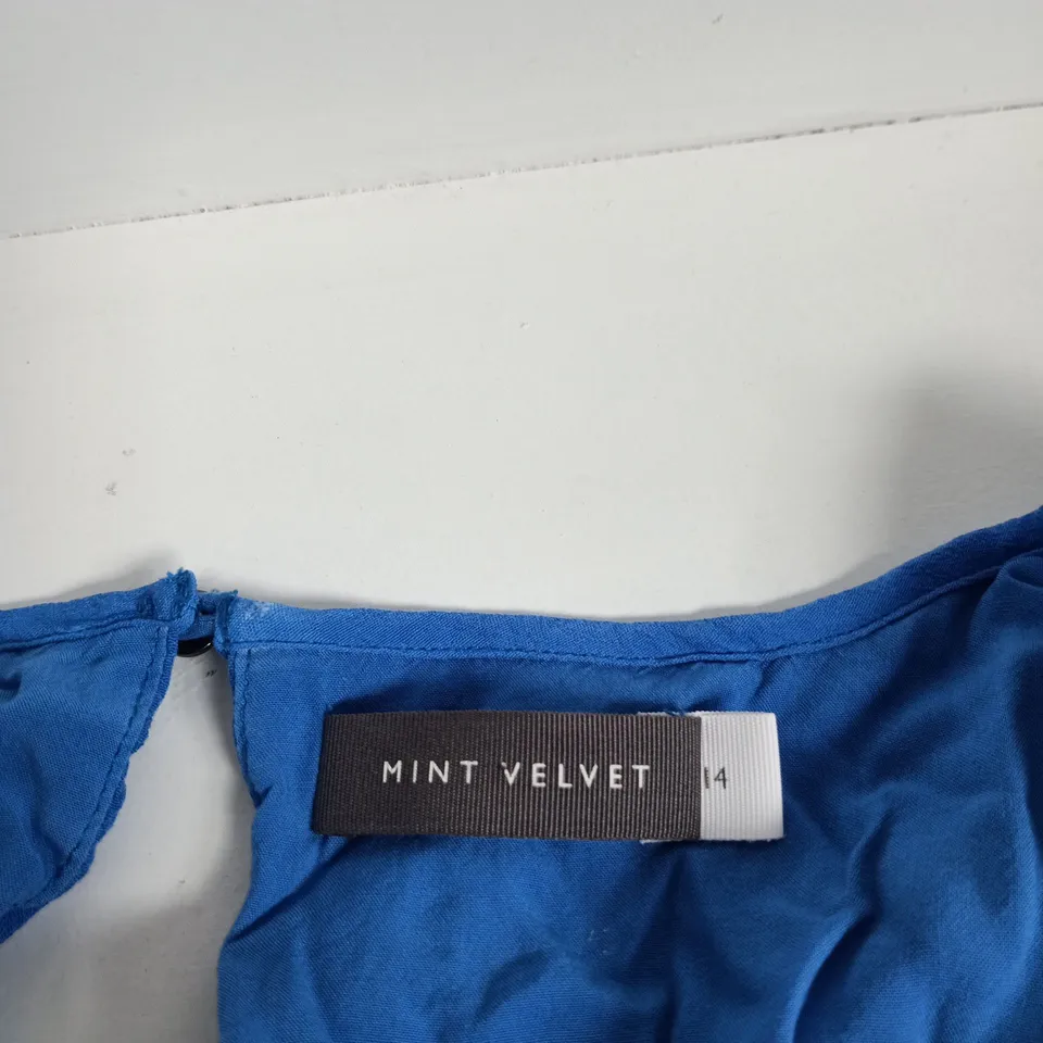 MINT VELVET WOMEN'S DRESS – BLUE GRADIENT, UK 14