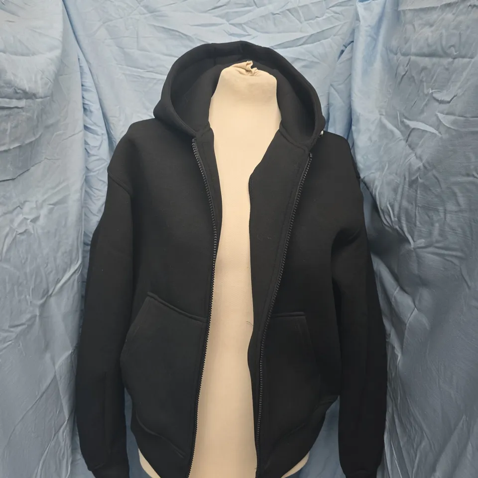 PULL AND BEAR STWD HOODIE – BLACK, UK SMALL