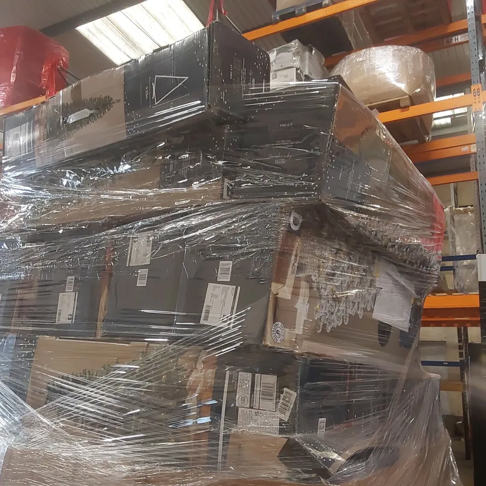 PALLET CONTAINING A VERY LARGE QUANTITY OF ASSORTED CHRISTMAS DECORATIONS