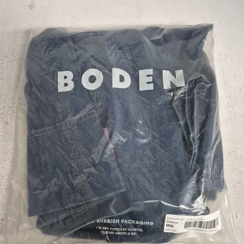BAGGED BODEN WOMEN'S V-NECK DENIM DRESS – DARK BLUE - 12R