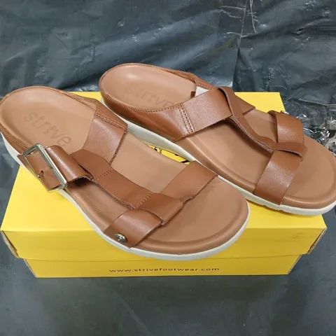 BOXED PAIR OF STRIVE SANTORINI SANDAL - UK SIZE 6