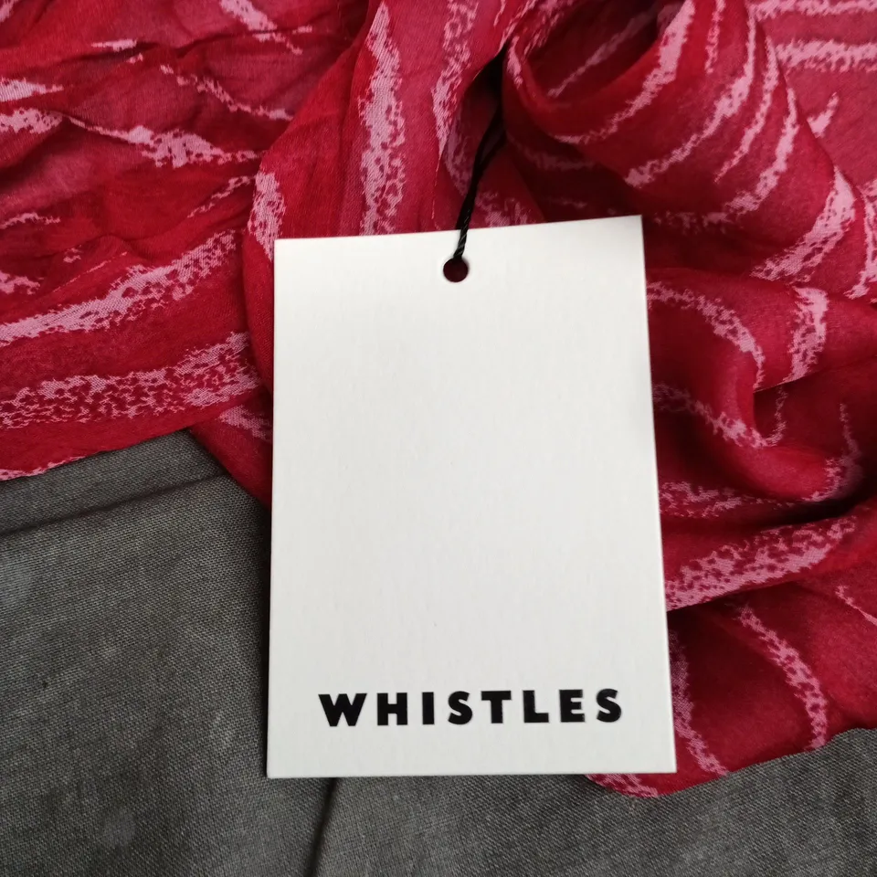 WHISTLES ZEBRA TEXTURE MIDI DRESS – PINK, UK16