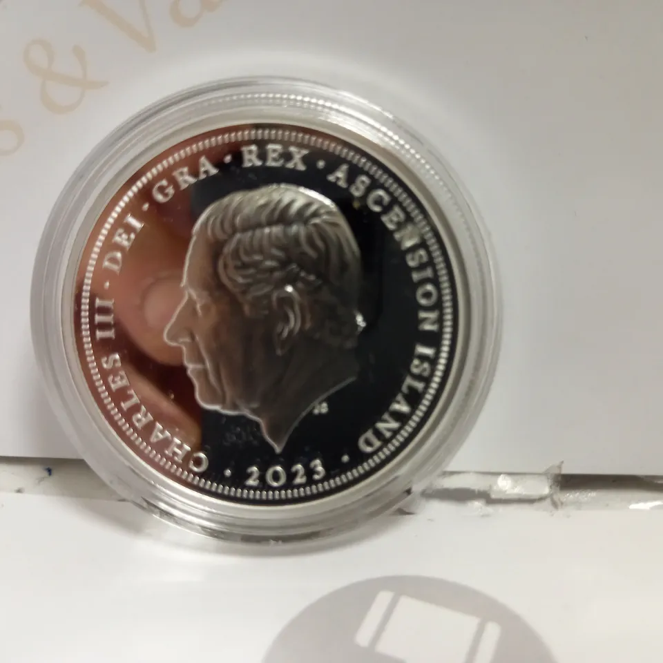 THE CORONATION OF KING CHARLES III ONE CROWN 2023 COLLECTABLE COIN