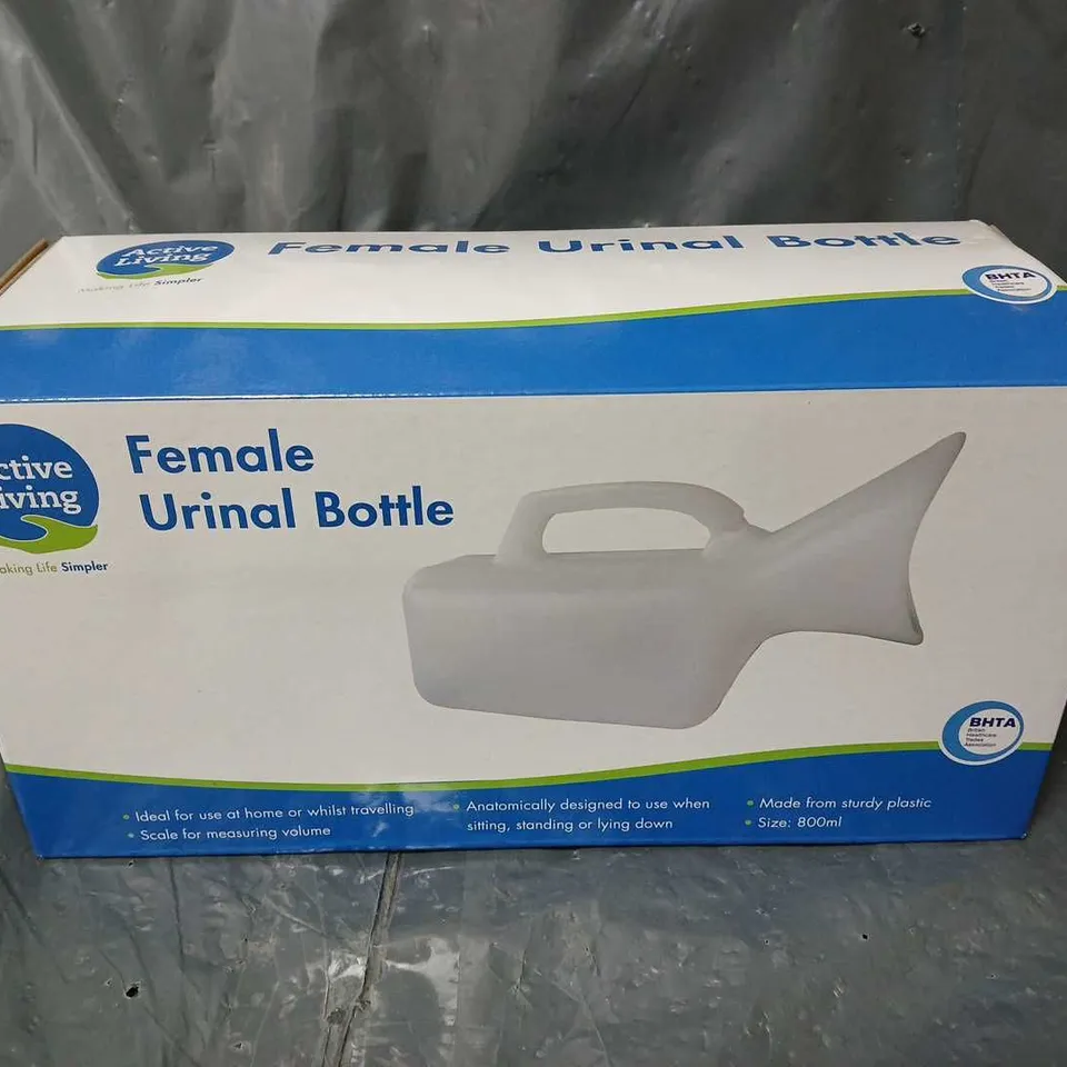 10 BOXED ACTIVE LIVING FEMALE URINAL BOTTLES