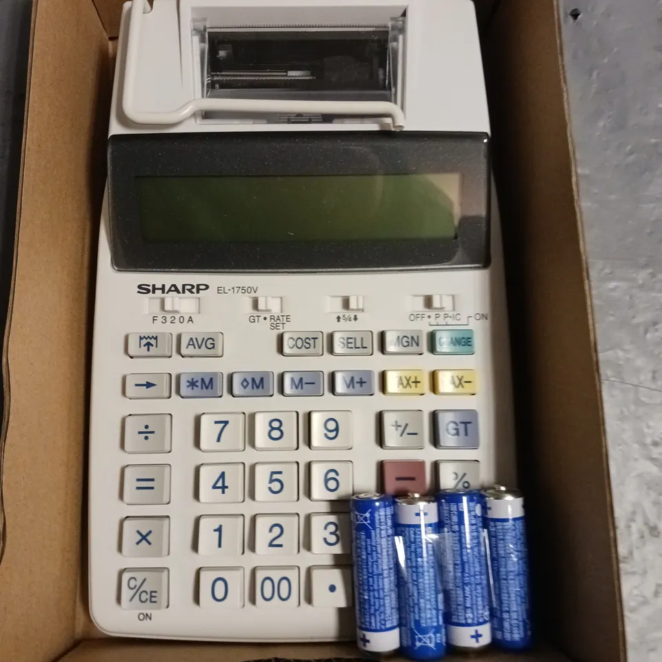 BOXED SHARP EL-1750V ELECTRONIC PRINTING CALCULATOR