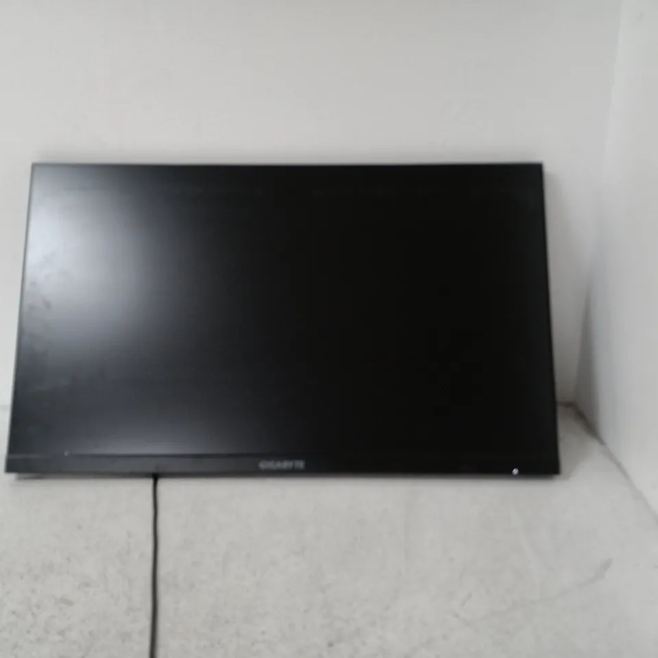 GIGABYTE M27Q X 27-INCH LCD GAMING MONITOR - POWERS ON - DAMAGED SCREEN