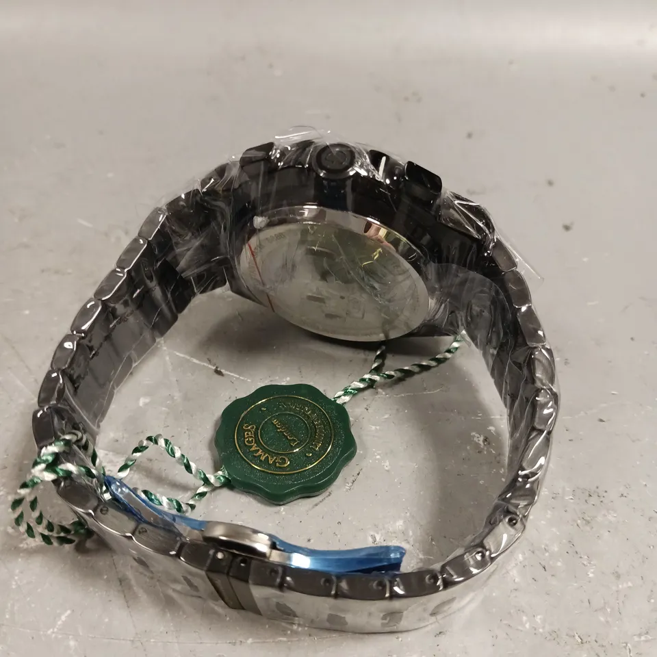 GAMAGES BASTION BLACK DIAL WATCH 