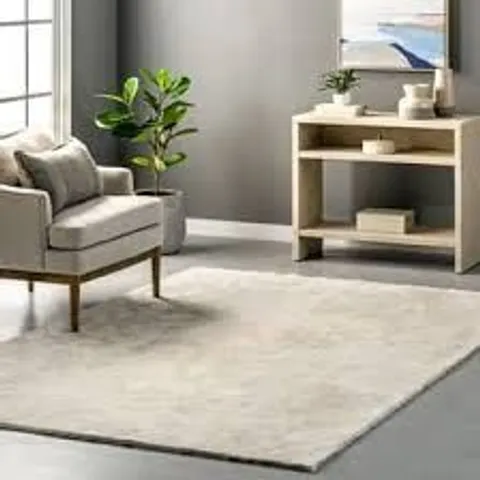 BOXED ADONYA MACHINE WOMEN / POWER LOOMED CREAM RUG -  3 x 5'